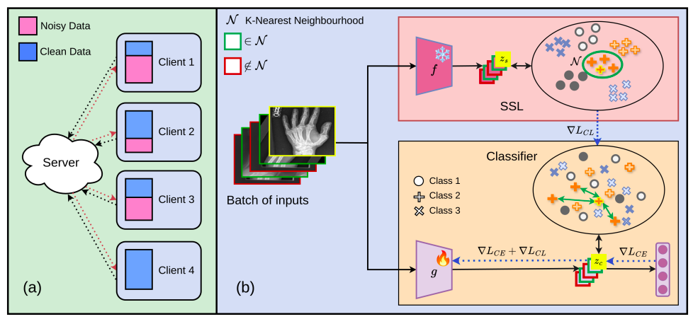 Local K-Similarity Constraint for Federated Learning with Label Noise