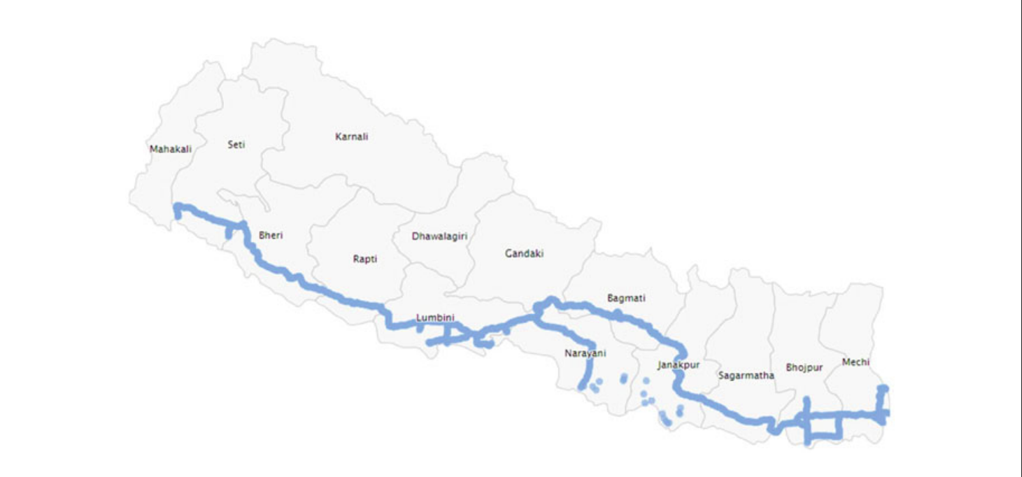 Near Real-Time Mobile Profiling and Modeling of Fine-Scale Environmental Proxies Along Major Road Lines of Nepal